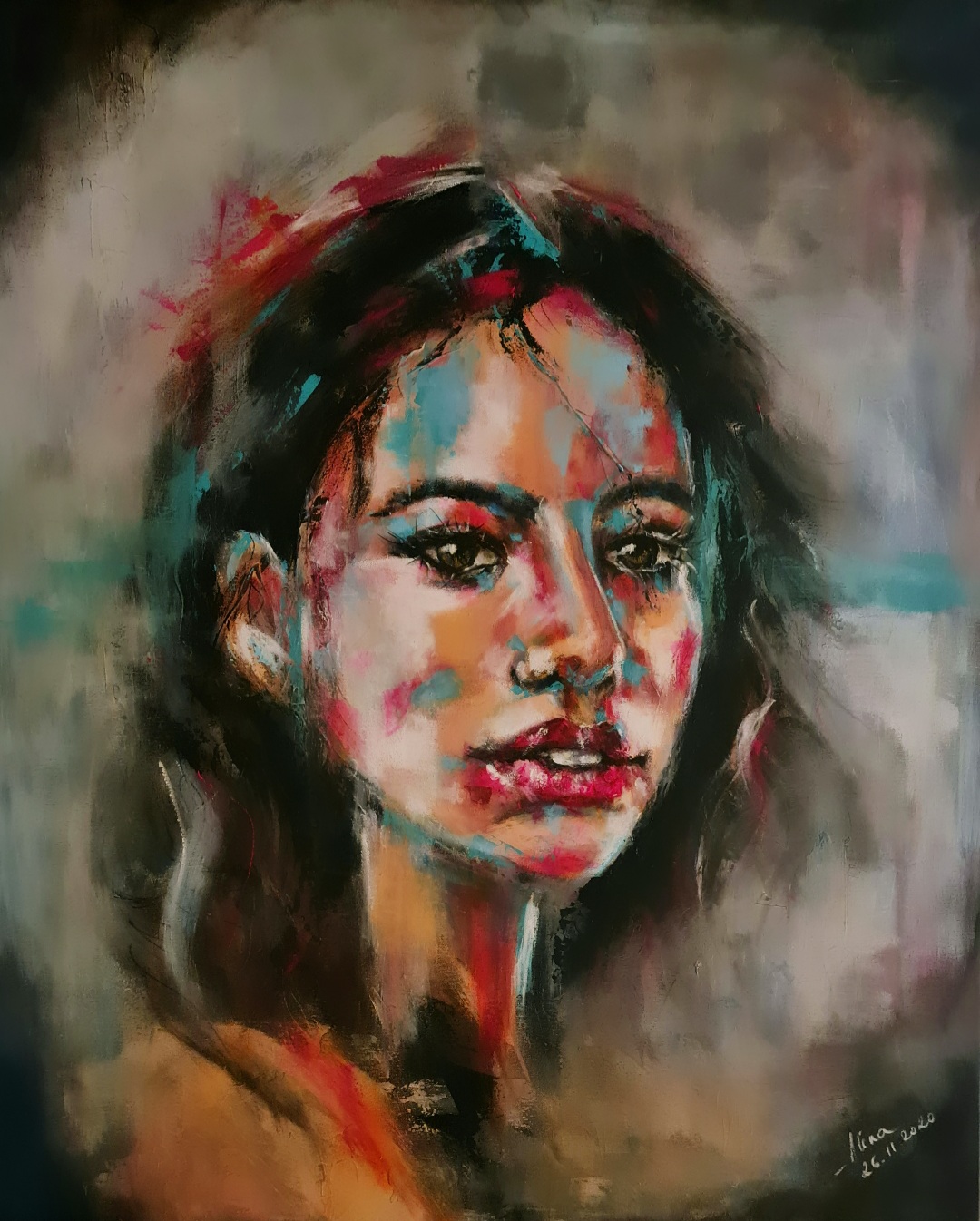 ArteDiAlina.com painting: Missing you ....